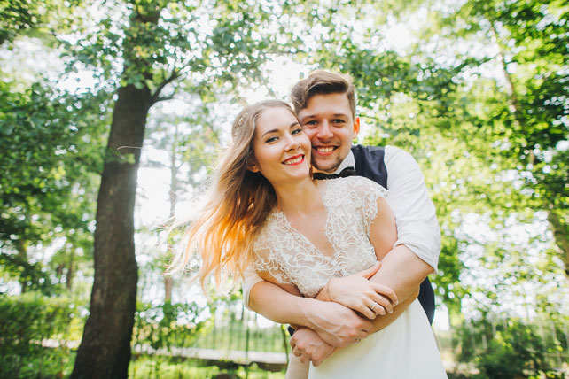 Фуршетная свадьба, жених и невеста