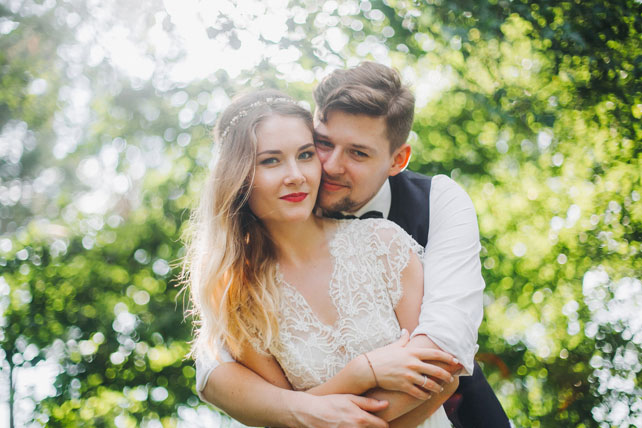 Фуршетная свадьба, жених и невеста