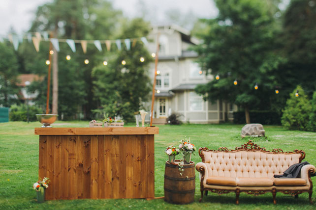 Фуршетная свадьба, элементы декора