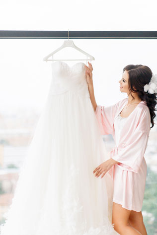 Гармония цветов, платье невесты