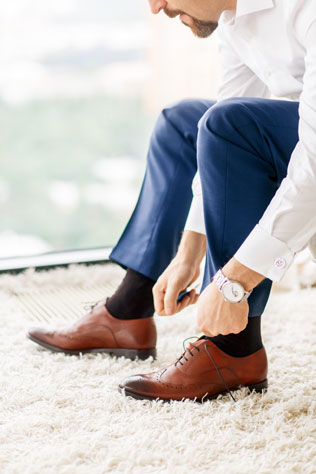 Гармония цветов, туфли жениха