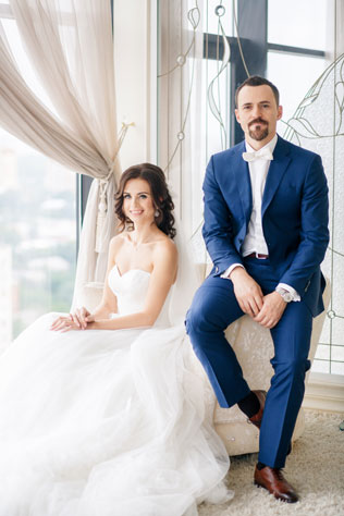 Гармония цветов, встреча жениха и невесты