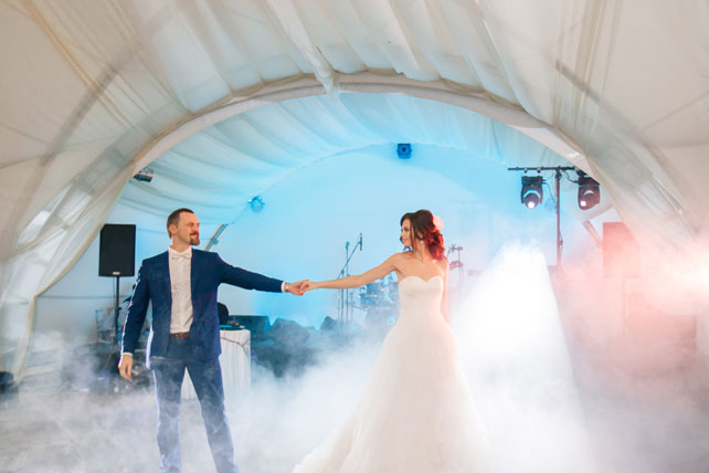 Гармония цветов, танец молодоженов