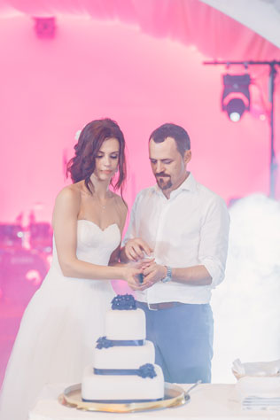 Гармония цветов, свадебный торт