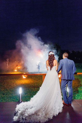 Гармония цветов, свадебный фейерверк