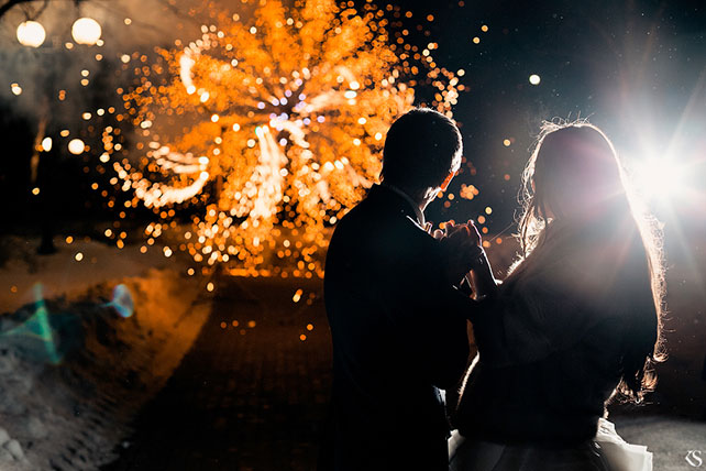 гламурная зимняя свадьба