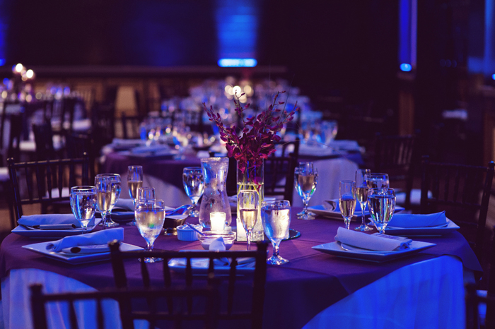 гламурная фиолетовая свадьба