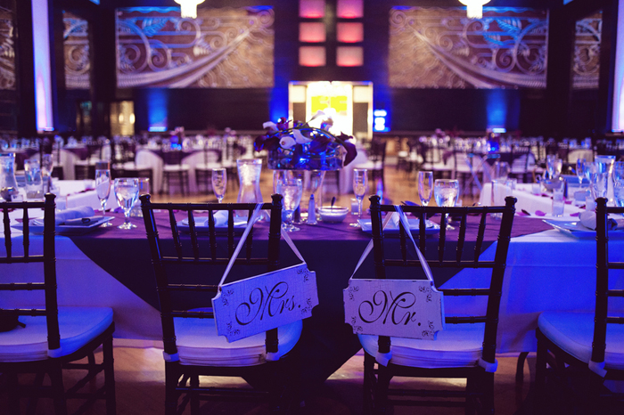 гламурная фиолетовая свадьба