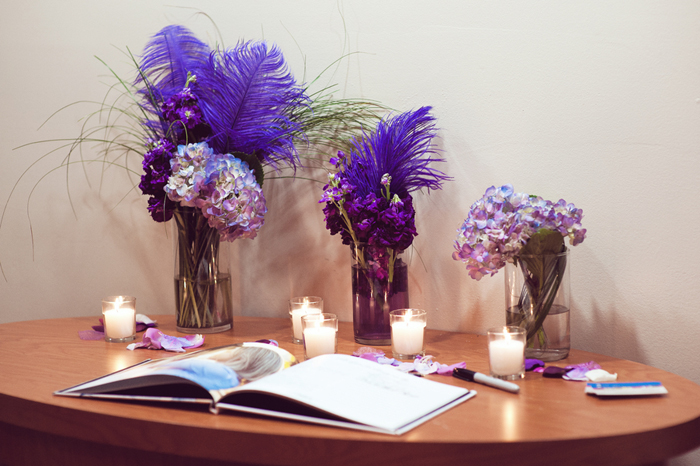 гламурная фиолетовая свадьба