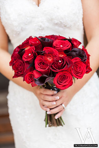 гламурная свадьба в Орландо, букет невесты