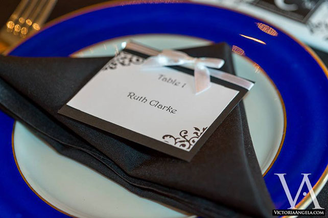 гламурная свадьба в Орландо, декор стола