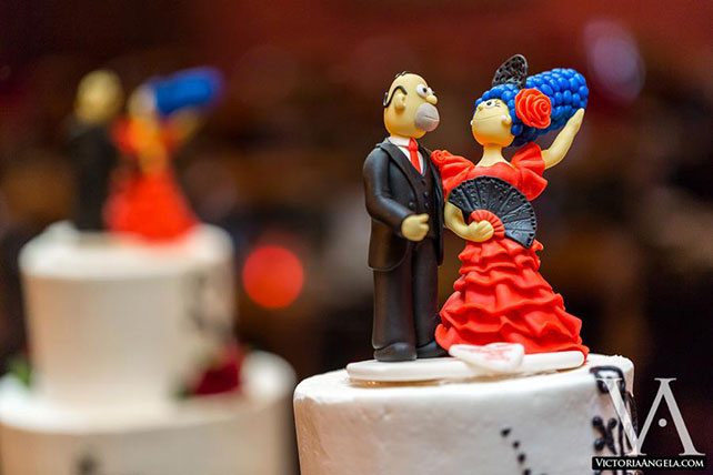 гламурная свадьба в Орландо, свадебный торт