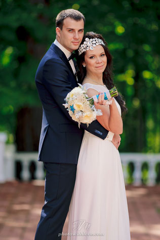 гламурная бирюзовая, жених и невеста