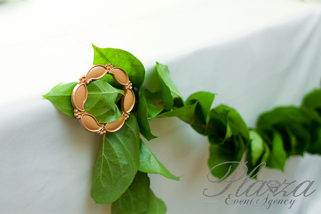 греческая свадьба, оформление стола молодоженов