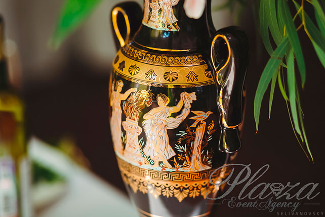 греческая свадьба, оформление банкета