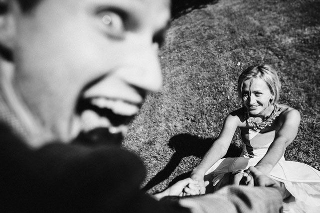 Веселая зеленая свадьба Вани и Жени, фотосессия молодоженов