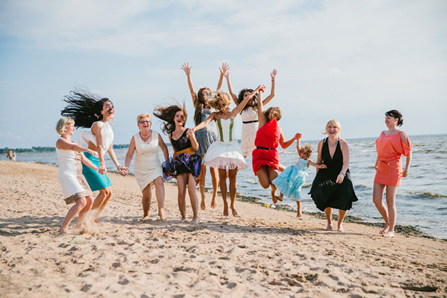 Веселая зеленая свадьба Вани и Жени, танцы на свадьбе