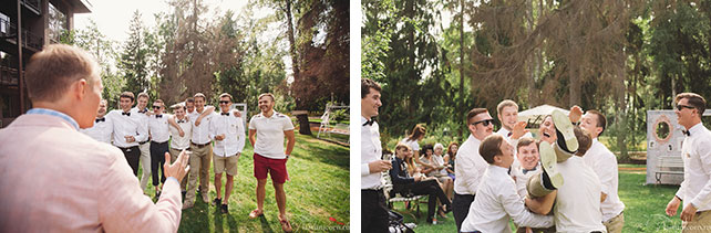 Дружеская и тёплая свадьба Ильи и Насти, гости в шортах на свадьбе