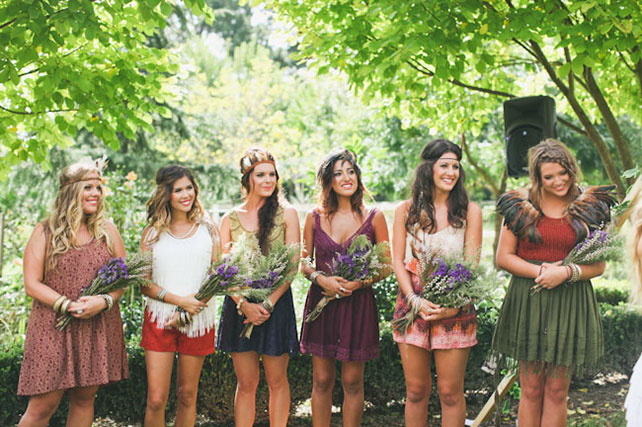 индейская свадьба, подружки невесты