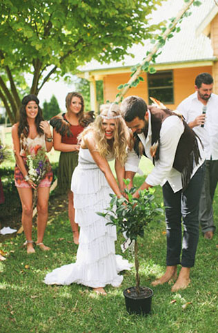 индейская свадьба, церемония