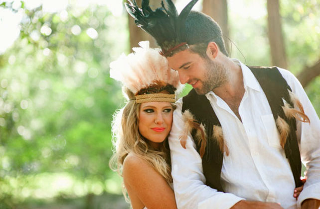 индейская свадьба, фотосессия