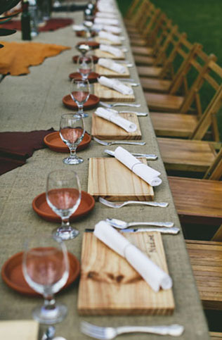 индейская свадьба, декор банкета