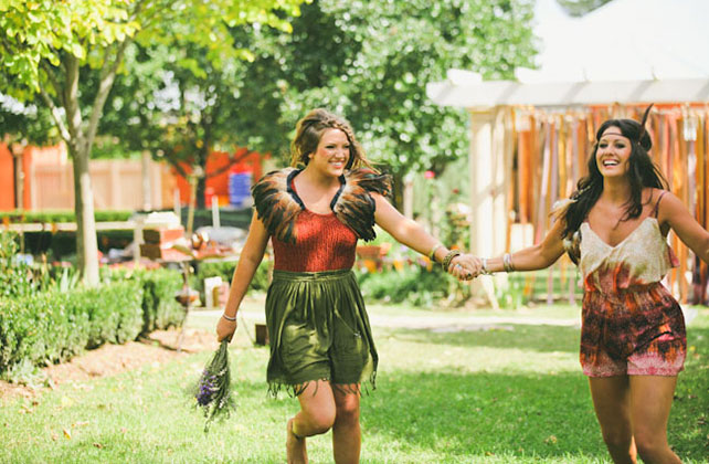 индейская свадьба, подружки невесты