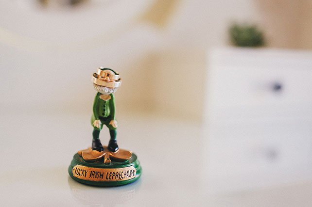 Ирландская свадьбы Инны и Анатолия, лепрекон, обручальные кольца