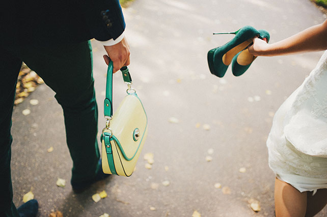 Ирландская свадьба Инны и Анатолия, фотосессия жениха и невесты в лесу