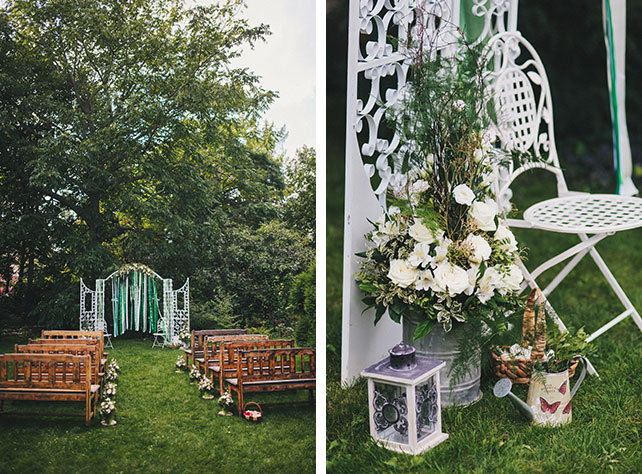 Ирландская свадьбы Инны и Анатолия, декор места торжественного бракосочетания