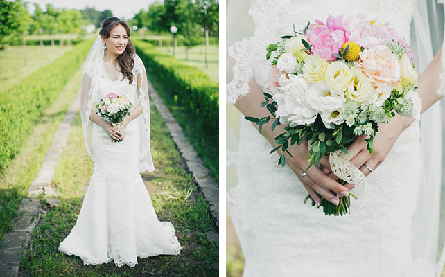 невеста с букетом, букет невесты