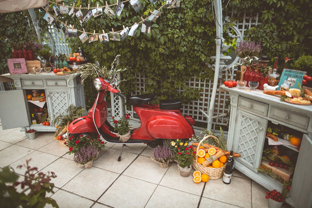 Италия в центре Москвы, декор места торжества