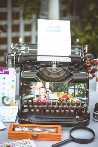 Италия в центре Москвы, винтажная печатная машинка