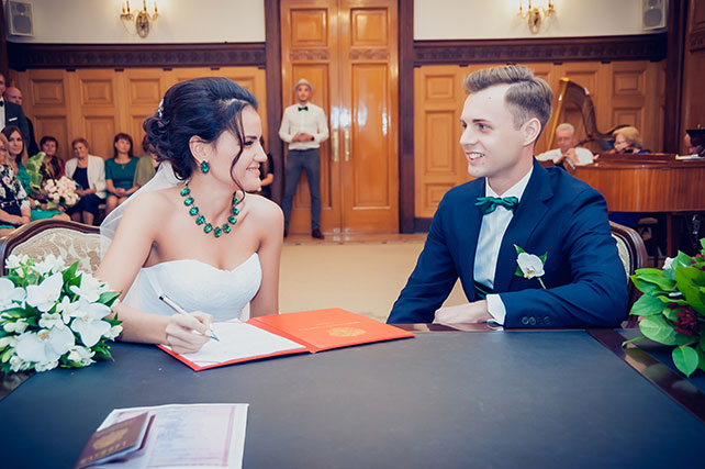 изумрудная свадьба, регистрация брака