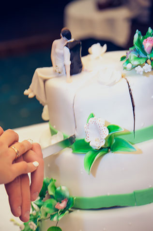изумрудная свадьба, торт