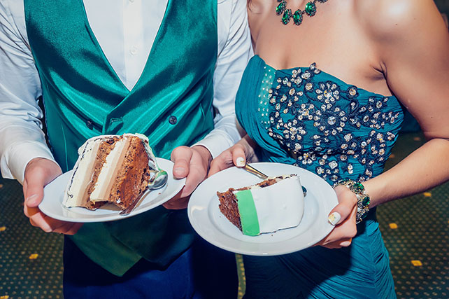 изумрудная свадьба, торт