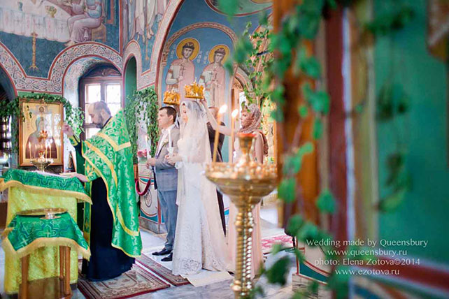 церемония венчания, Юлия и Дмитрий: шикарная классическая свадьба с венчанием