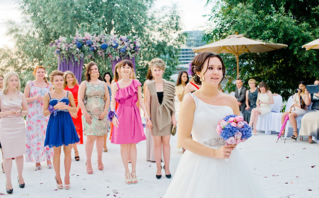 Свадебная фотосессия, Букет невесты, Подружки невесты