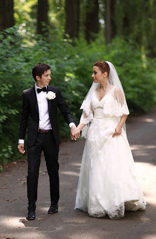 королевская нежность, роскошная свадьба, жених и невеста