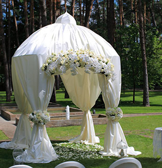 королевская нежность, роскошная свадьба, место церемонии