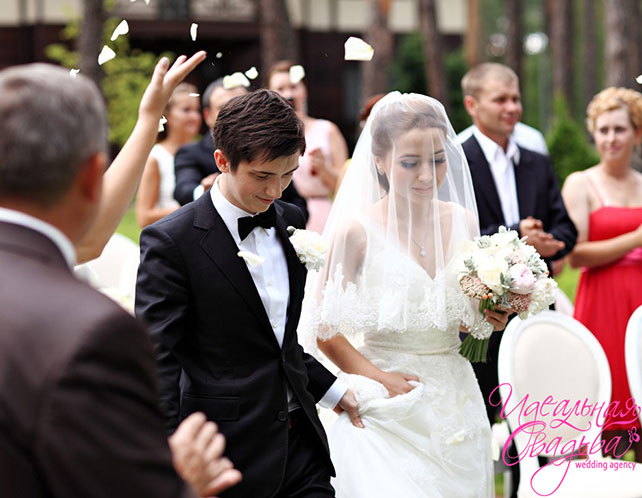 королевская нежность, роскошная свадьба, церемония