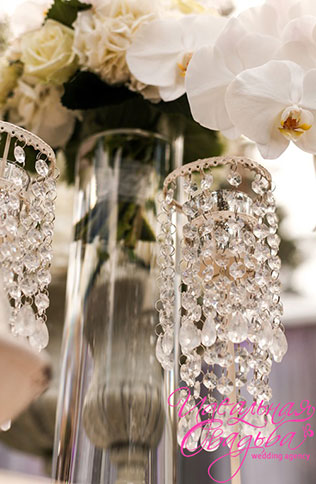 королевская нежность, роскошная свадьба, декор