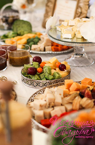 королевская нежность, роскошная свадьба, сырный стол