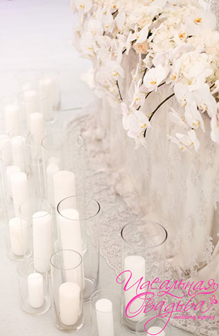 королевская нежность, роскошная свадьба, стол молодоженов