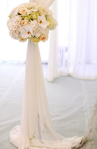 королевская нежность, роскошная свадьба, декор