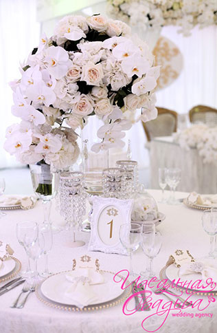королевская нежность, роскошная свадьба, декор