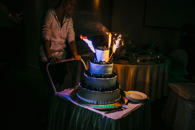 Легче ветра - свадьба на берегу, свадебный торт