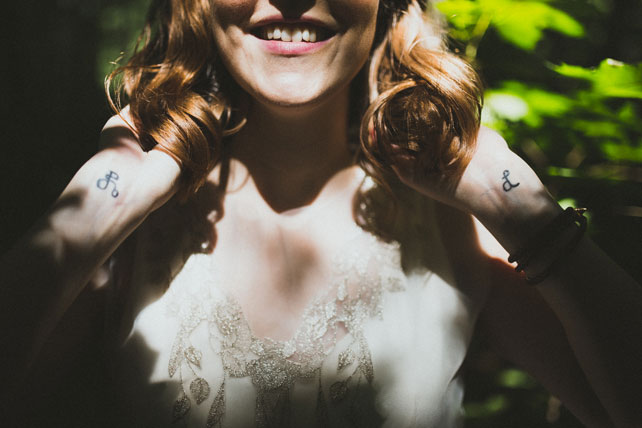 Лесная свадьба, прическа невесты