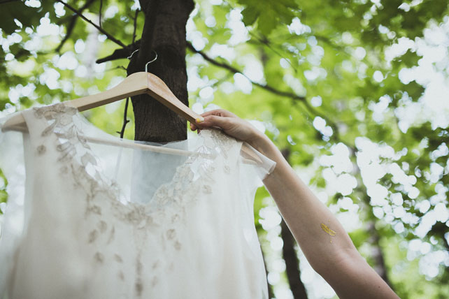 Лесная свадьба, платье невесты 