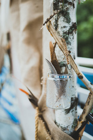 Лесная свадьба, перья